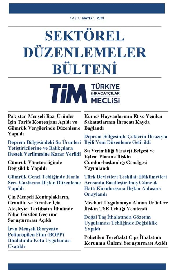 1-15 Mayıs 2023 Bülteni 